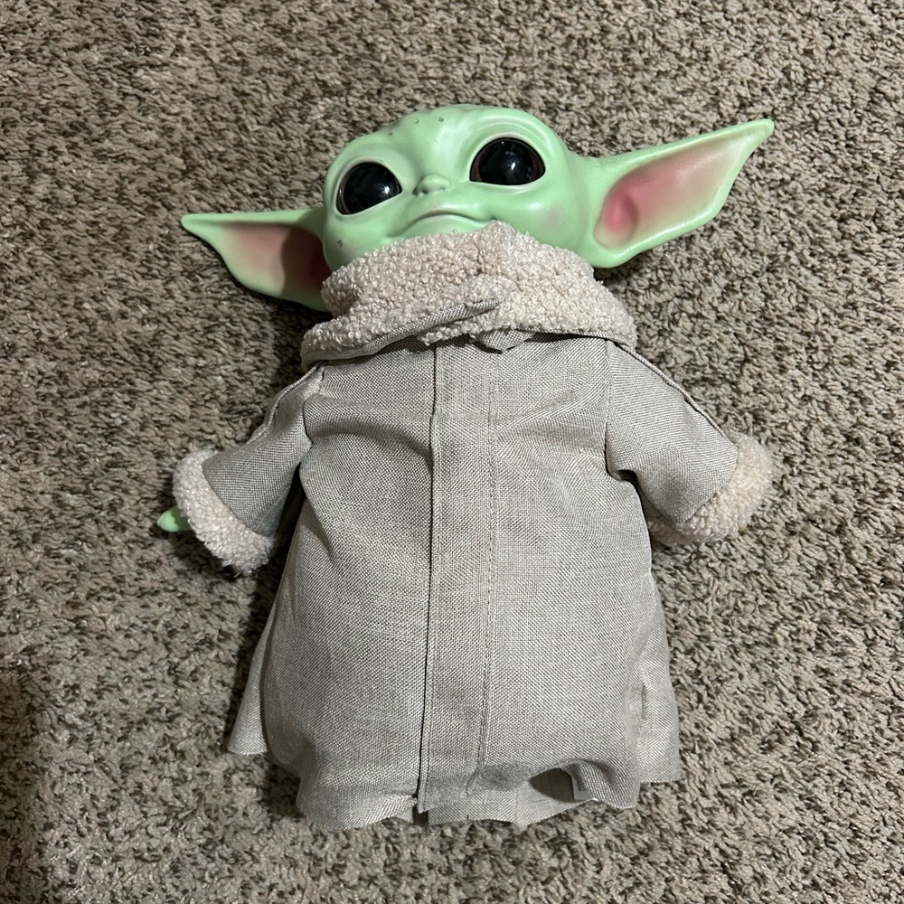 Star Wars Grogu Plush Doll in Green with Tan Robe